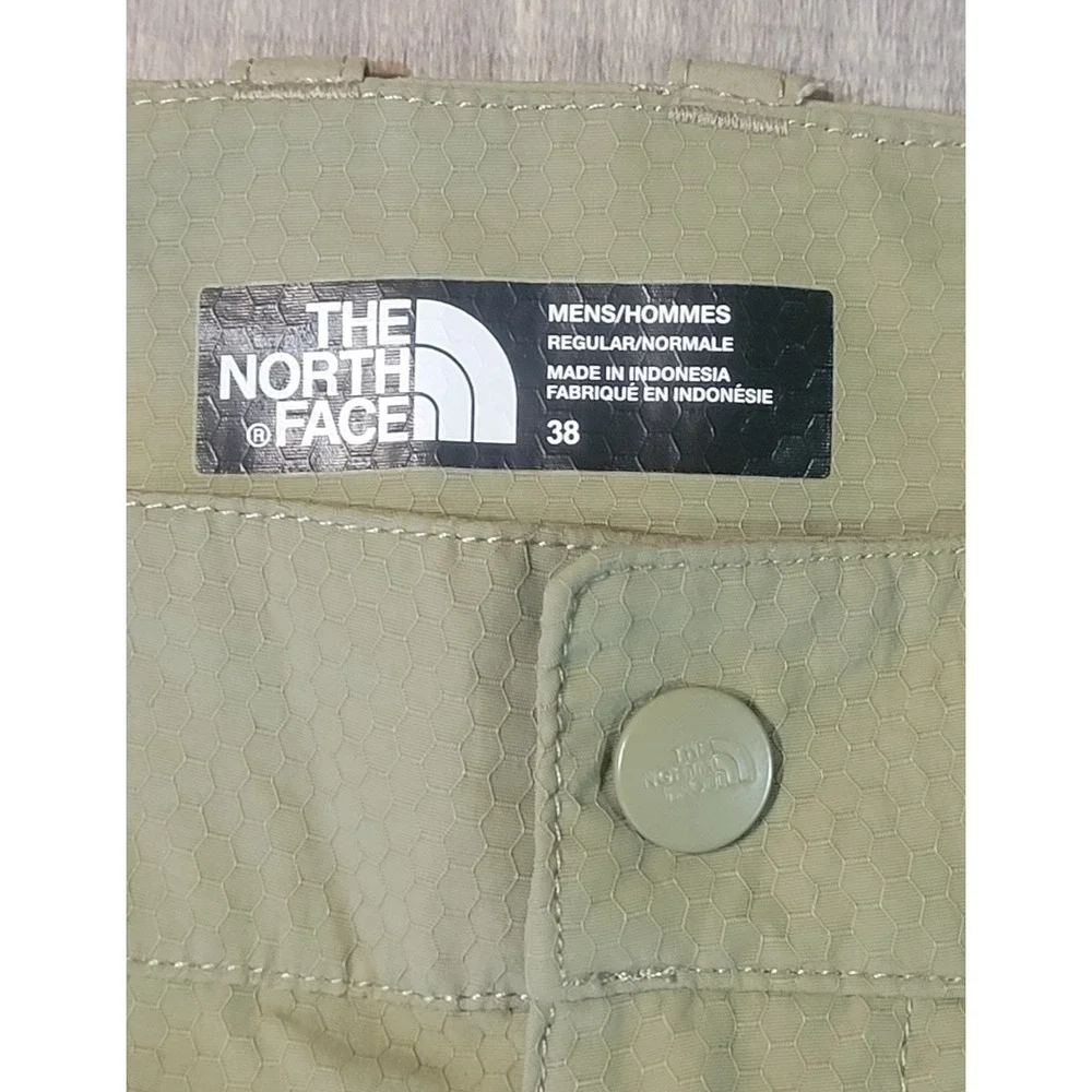 The North Face Mens Kilowatt Hiking Shorts Green Honeycomb Texture Size 38 CH4A